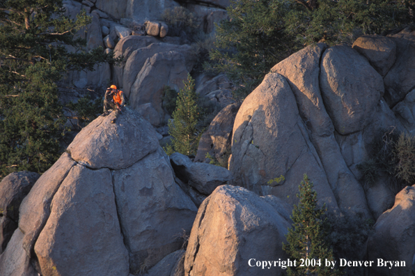 Big game hunter glassing.