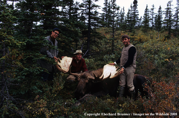 Moose Hunters with Rack