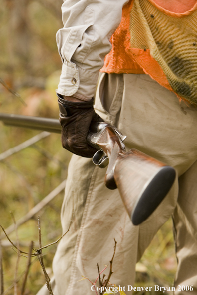 Upland bird hunter's double barrel shotgun