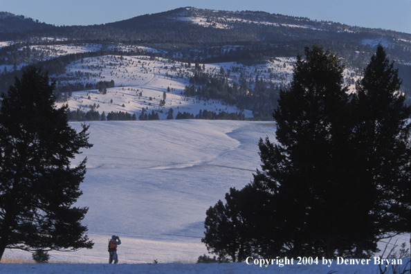 Big game hunter glassing.