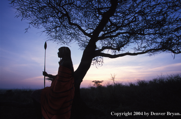 Samburu warrior.  Kenya, Africa