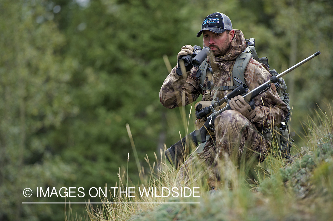 Hunter searching for big game.