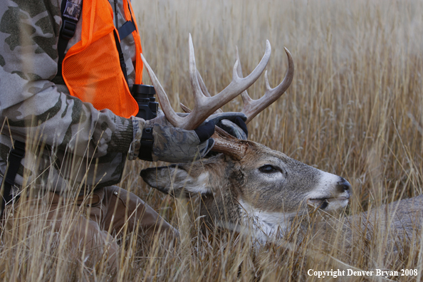 Hunter with Whitetail Deer