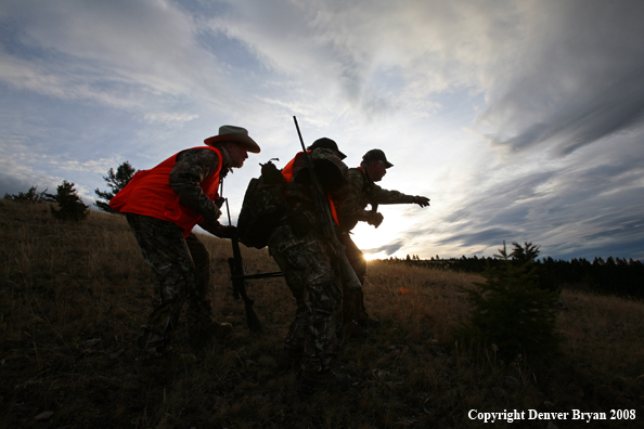 Elk Hunters in Field