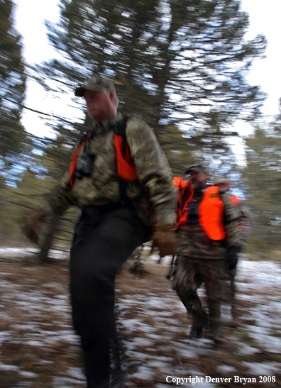 Elk Hunters in Field