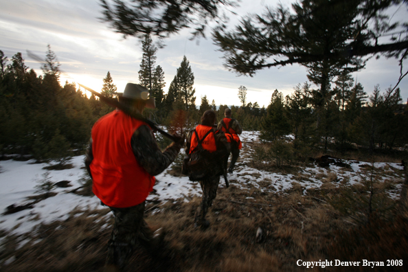 Elk Hunters in Field