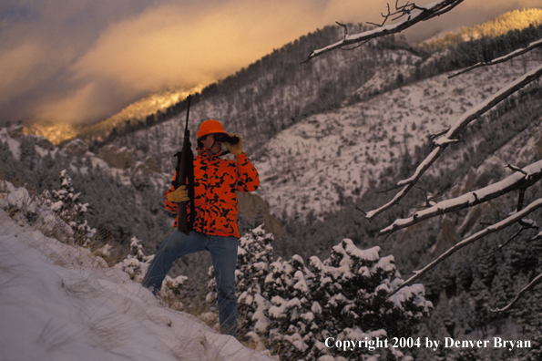 Big game hunter glassing.