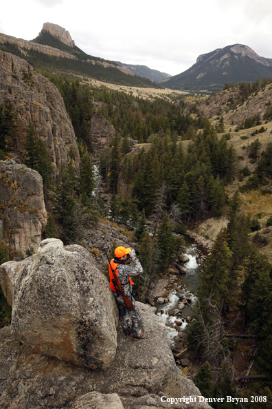 Rifle Hunter Scouting the Area