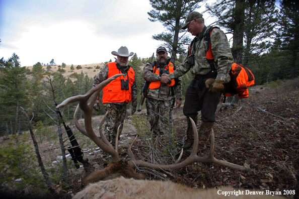 Elk Hunters with Elk