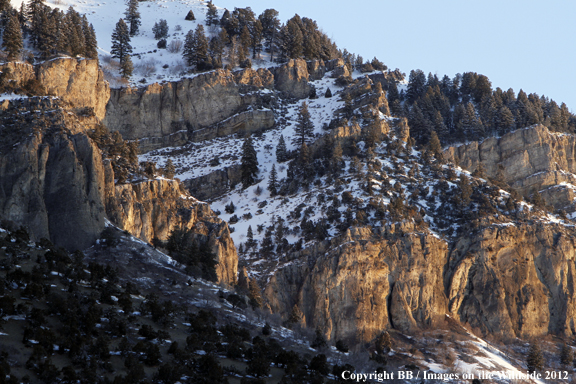 Mountain range landscape, Utah. 