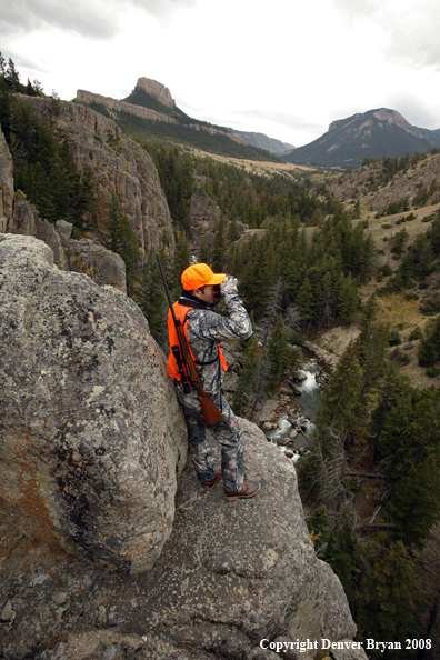 Hunter scouting the area