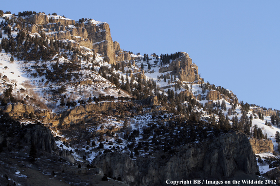 Mountain range landscape, Utah. 