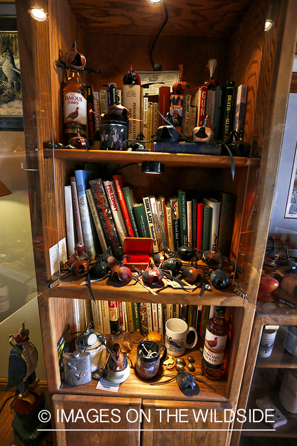 Decor in falconer's cabin.