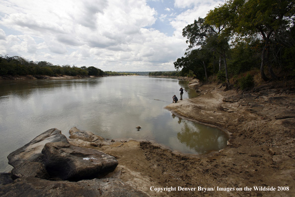 Hunters scouting the area