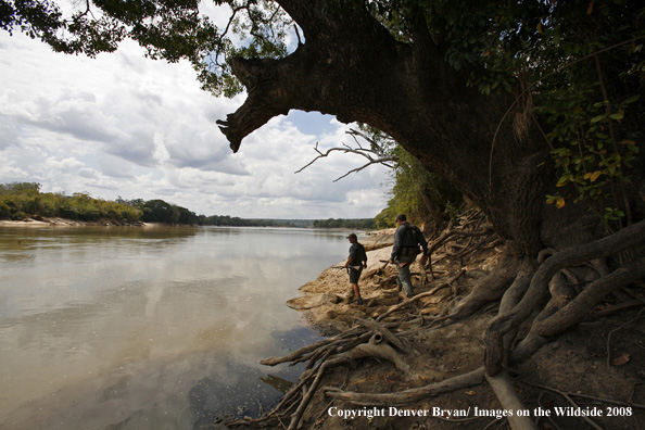 Hunters scouting the area