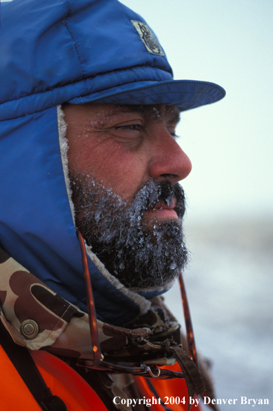 Big game hunter (closeup).